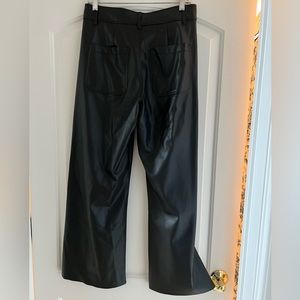 Zara Marine Straight Faux Leather Pant Size 29